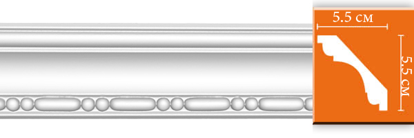 Плинтус потолочный с рисунком A019